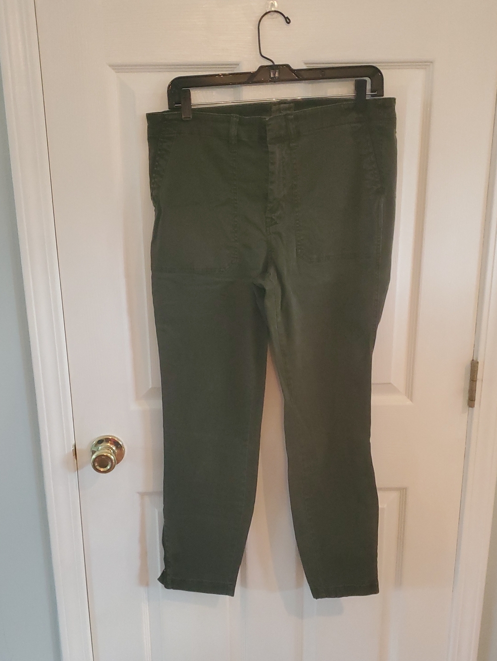 J Crew Women's Olive Green Casual Pants